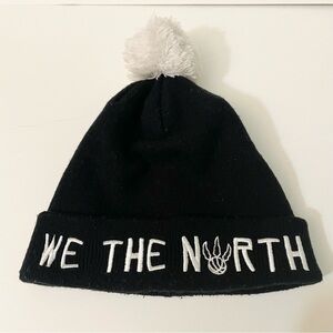 Mitchell & Ness Toronto Raptors We The North Beanie Hat Black Pom